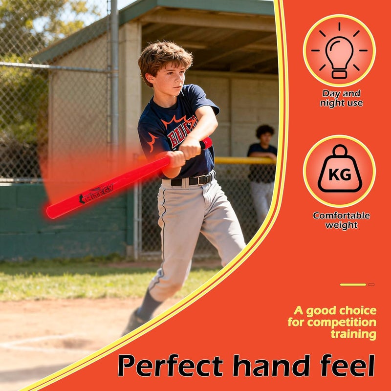 MPMVP Glow in The Dark Baseball Set，Light Up Baseball USB Charging Led Tball Set Glow in The Dark Toys for Night Practice, Backyard Games Baseballs Gifts for Boys 8-12 Baseballs Accessories - Image 3